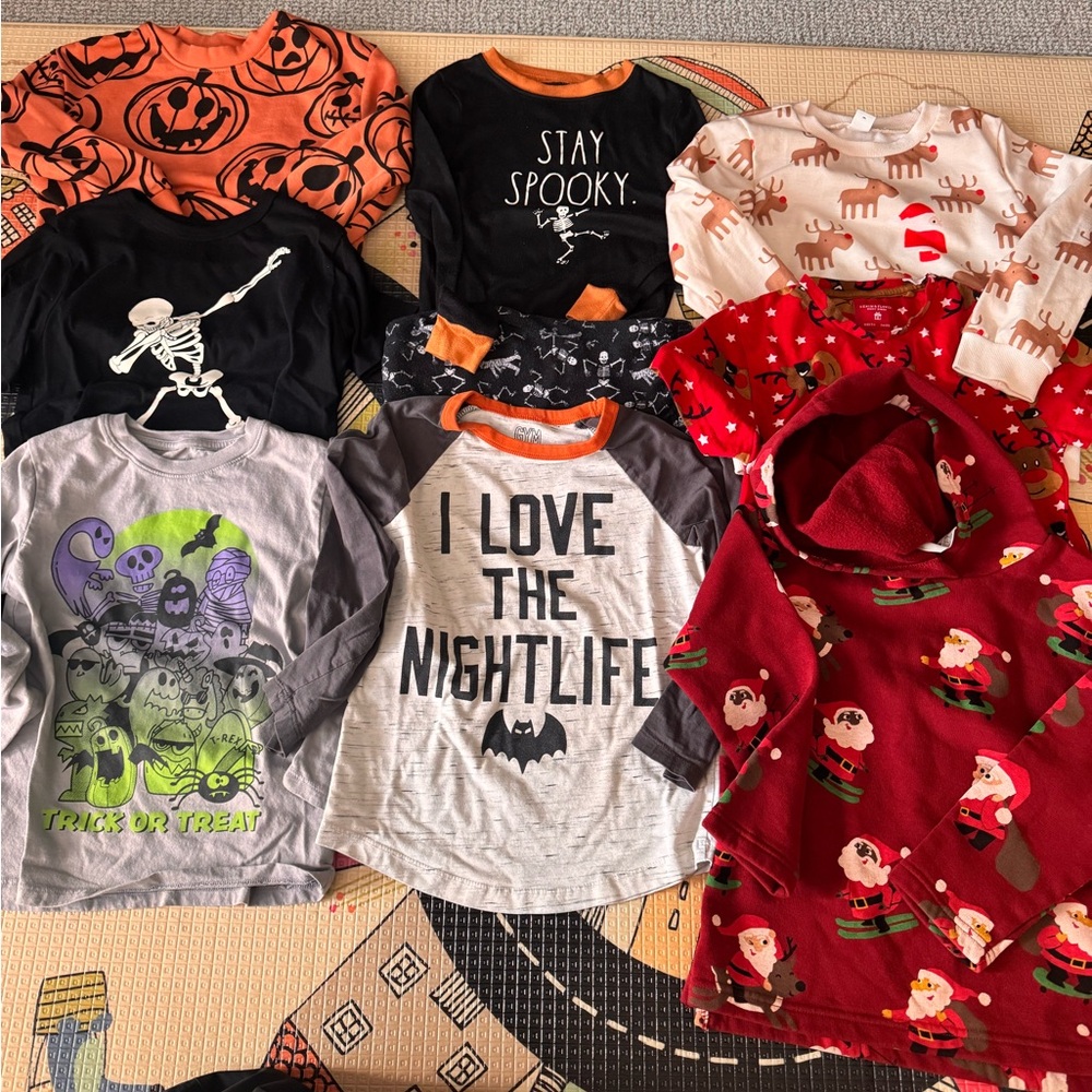 Boys 5T/6 Halloween & Holiday Clothing Lot
